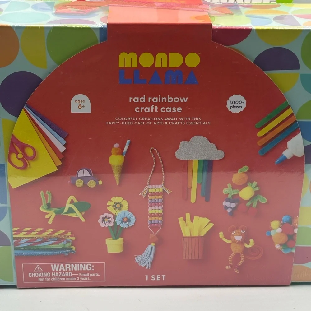 Mondo Llama Rad Rainbow Craft Case & Activity Puzzle Set